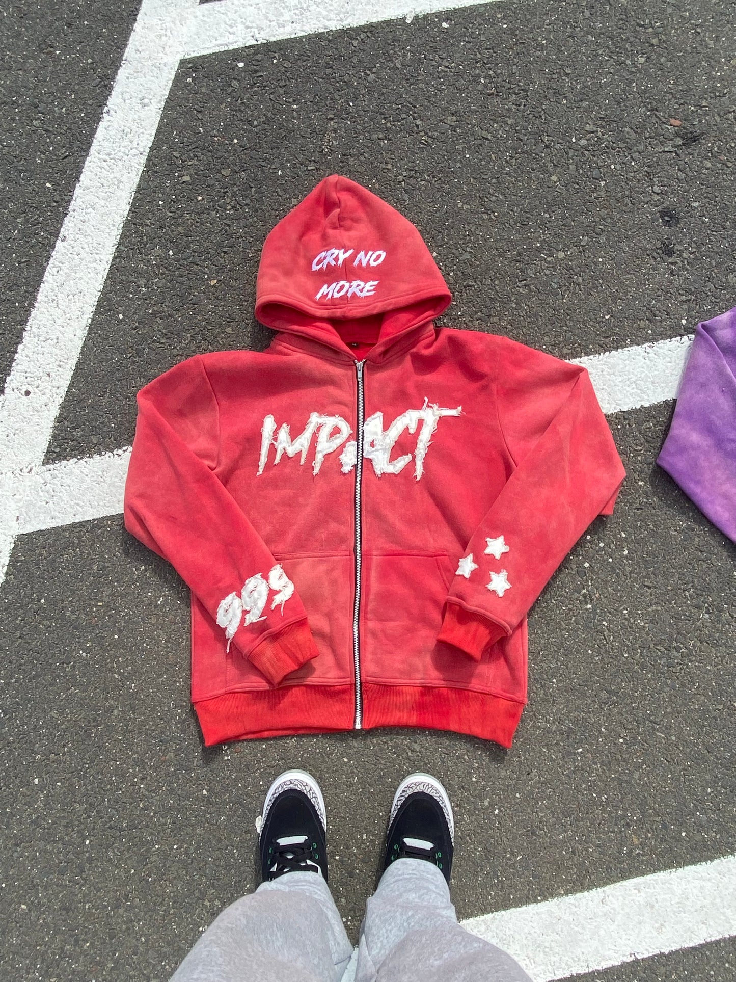 “Ashy Red” OFTO Zip Up