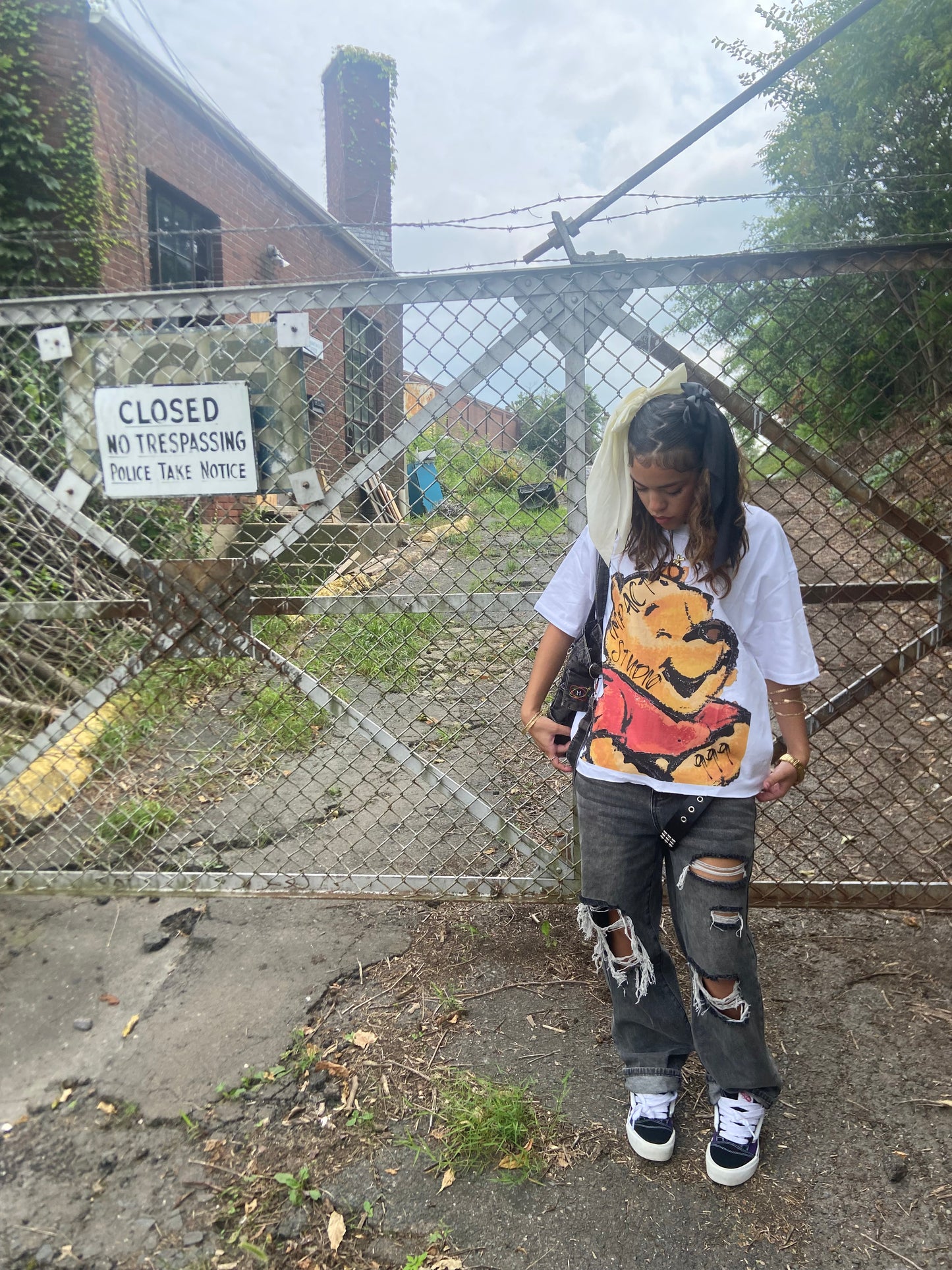 “Graffiti Winnie” Boxy Tee